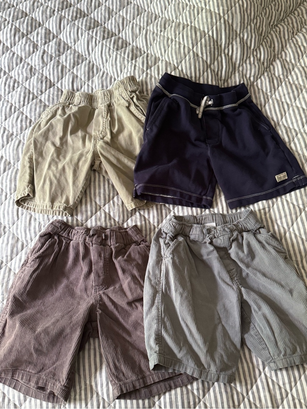 Zara Boys Kids Shorts - Navy, Blue, Gray, Light Green